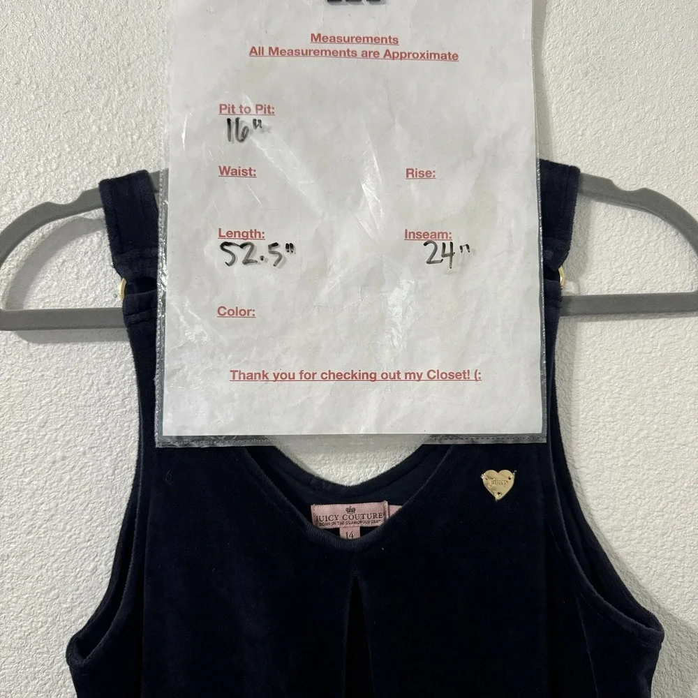 Juicy Couture measurements pit